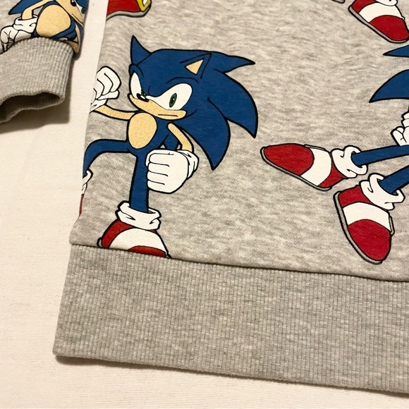 H&M Sonic the Hedgehog Sweatshirt Kids Size 8/10 - Picture 9 of 16